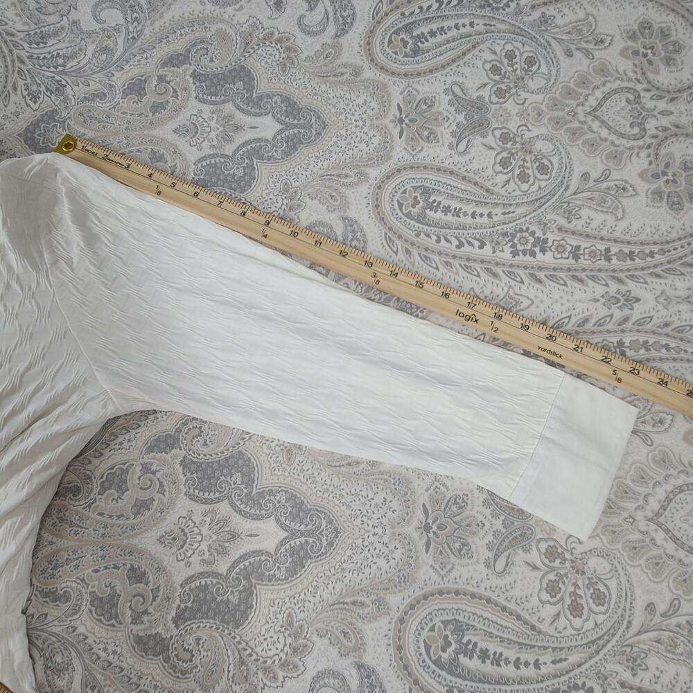 Lane Bryant women's design blouse white NWT Sz 18/20 Office career church formal - Picture 3 of 9